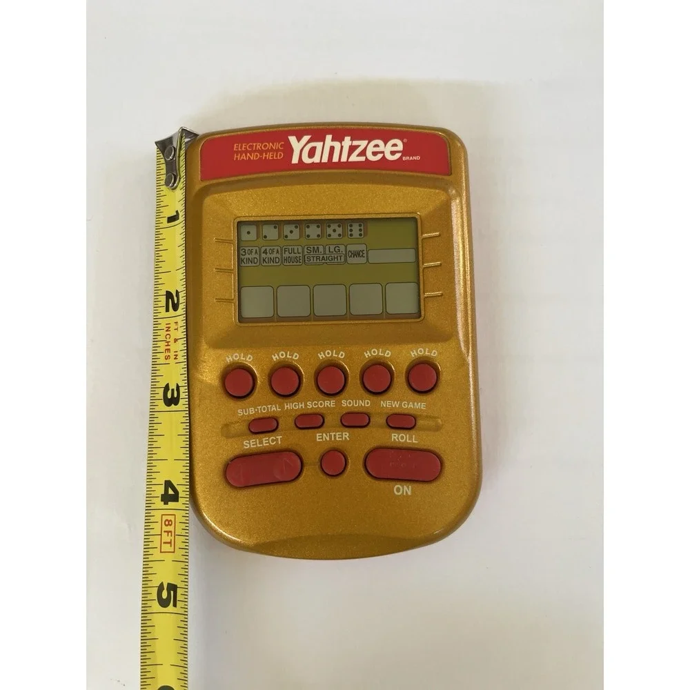 Milton Bradley Yahtzee Electronic Handheld Game 2002 Vintage, Tested Working